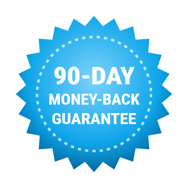 Titan Transform 90-day money-back guarantee seal